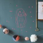 MIMIlouSticker-Lapin-Rose-1