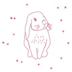 MIMI'lou Sticker - Lapin Rose