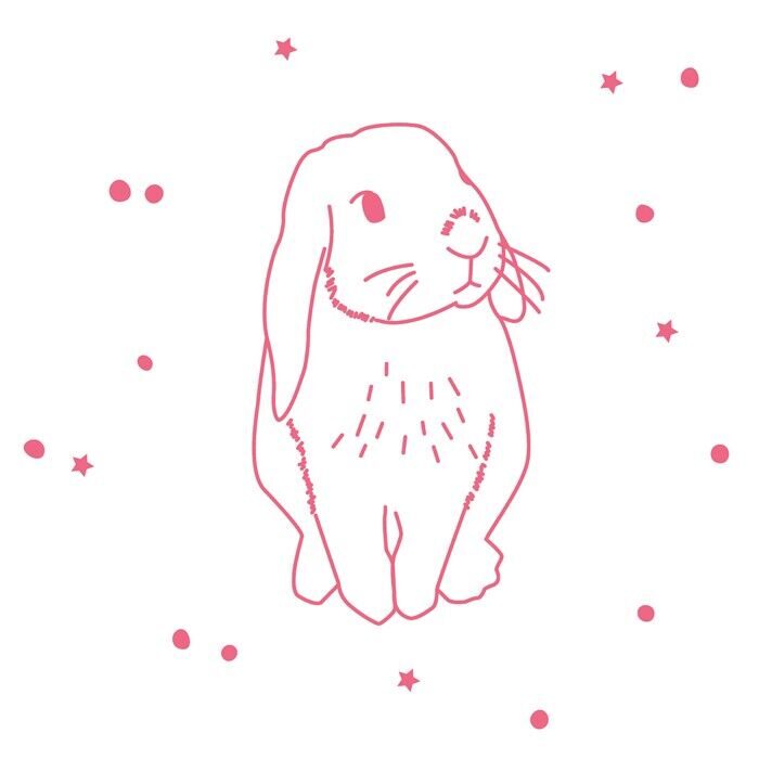 MIMI'lou Sticker - Lapin Rose MIMI'lou Sticker - Lapin Rose