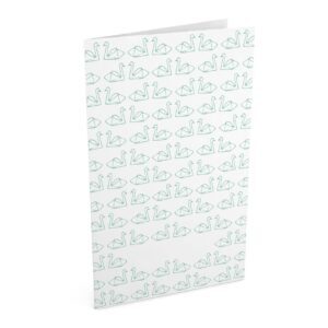 Klappkarte mit Umschlag "swans"