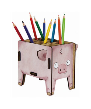 Vierbeiner Stiftebox "Schwein"