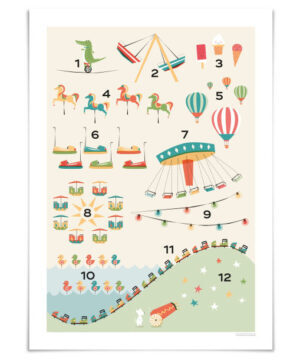 Poster "Zahlen" - 50 x 70 cm