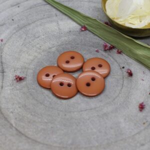 Knopf "Classic Shine Buttons" - Chestnut