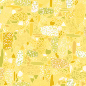 Cotton&Steel - Girl's Club - Pebbles - Yellow