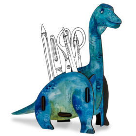 Stiftebox Dino Brachiosaurus – Werkhaus Stiftehalter für Kinder
