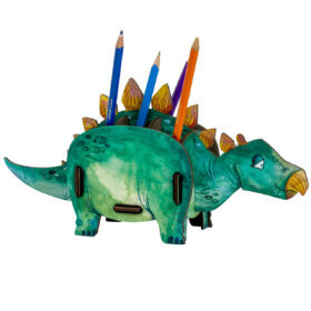 Stiftebox Dino Stegosaurus – Werkhaus Stiftehalter für Kinder