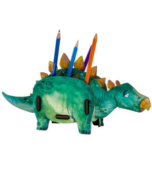 Stiftebox Dino Stegosaurus – Werkhaus Stiftehalter für Kinder