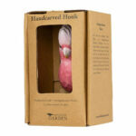 Handgeschnitzter Haken Rosakakadu