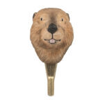 Handgeschnitzter Haken Biber