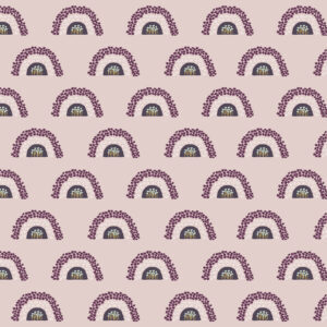 Cotton&Steel - Dusk till Dawn - Flower Hills - Rosetone