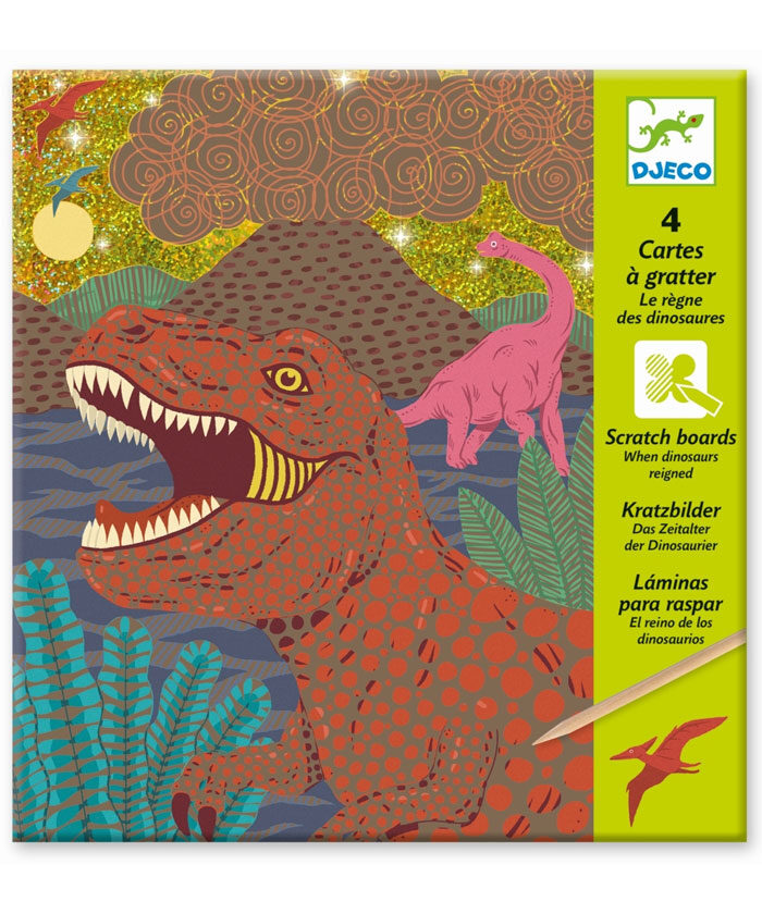 Djeco - Kratzbilder Dinosaurier Djeco - Kratzbilder Dinosaurier