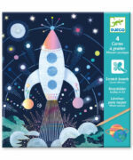 Djeco - Kratzbilder Weltall