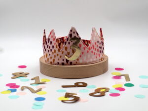 Geburtstagskrone mit Zahl - Flower Queen