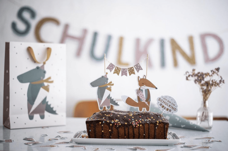 Deko zur Einschulung – Girlande und Dekoration für die Einschulungsfeier