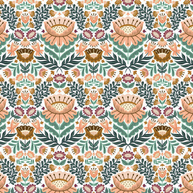 Cotton&Steel Fabrics - Clara Jane - Clara Floral - Pink