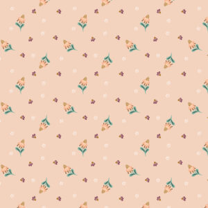 Cotton&Steel Fabrics - Clara Jane - Jane Floral - Blush