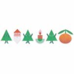 Rico Design Washi Sticker Weihnachtsfiguren 200 Stück