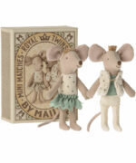 Kleine Zwillingsmäuse in Schachtel “Royal Twins Mice” – Little Sister And Brother