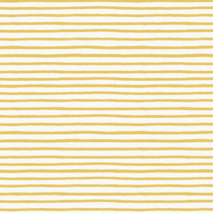 Cotton&Steel Fabrics - Holiday Classics - Festive Stripe - Yellow