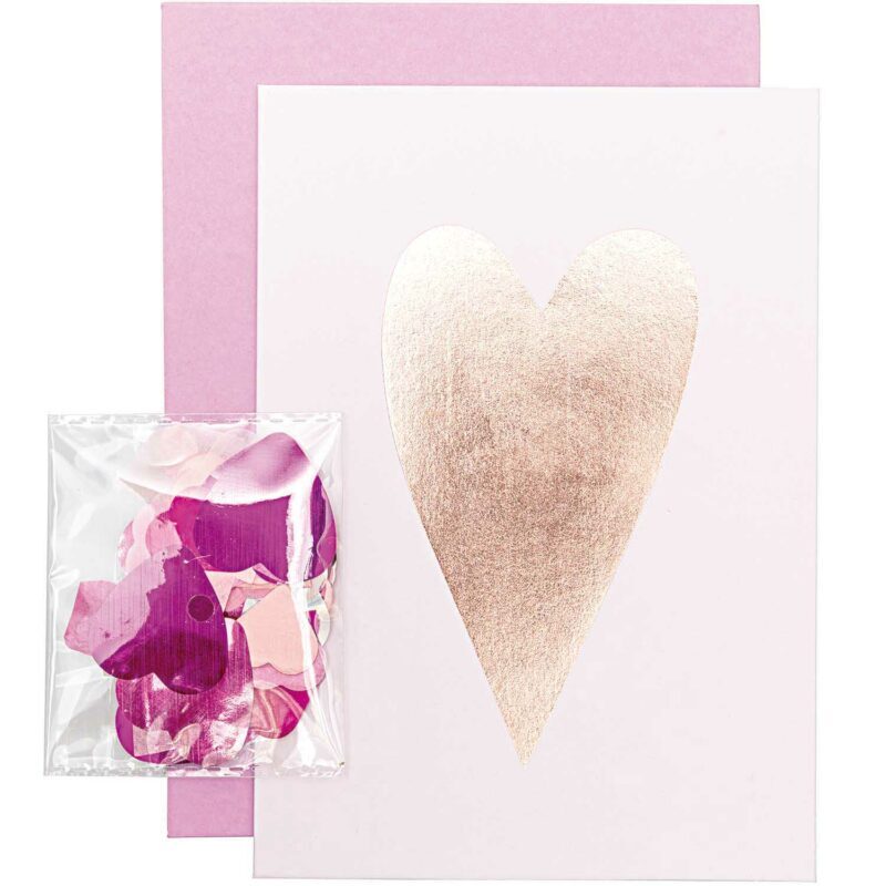 rico design - DIY CARD LIEBE HERZ ROSA rico design - DIY CARD LIEBE HERZ ROSA