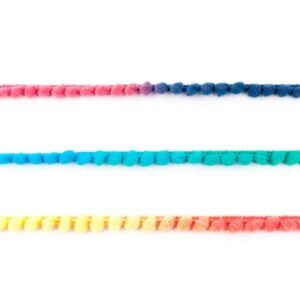 Pomponborte (Verlauf-Regenbogen)