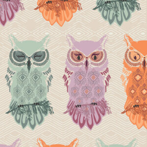 Art Gallery Fabrics - The Season of Tribute - Bird of Night Five