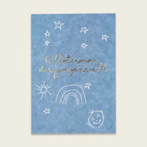 Postkarte "Goldeffekt" – Tollster Papa der ganzen Welt