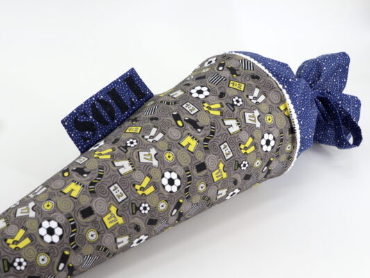 Schultüte "Zwei zu Eins" mit Namen