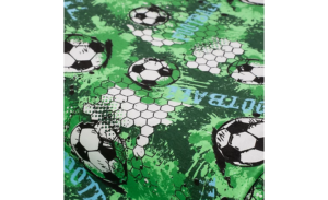 Fußball mit Netz grün