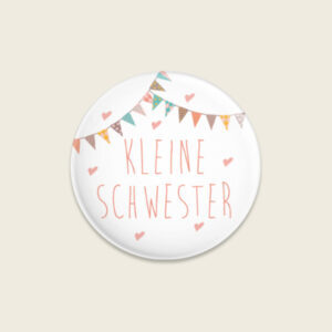 Ava&Yves - Button “Kleine Schwester” matt