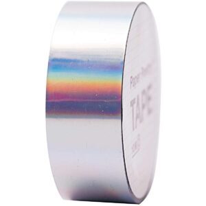 rico design - Paper Poetry Holographic Tape silber irisierend 19mm 10m