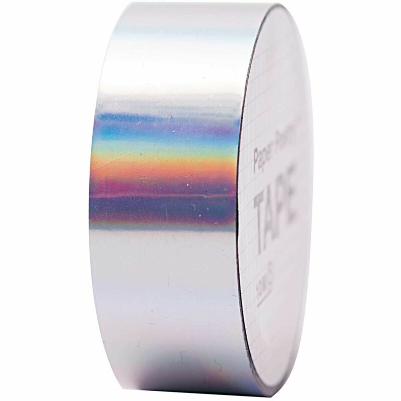 rico design - Paper Poetry Holographic Tape silber irisierend 19mm 10m rico design - Paper Poetry Holographic Tape silber irisierend 19mm 10m