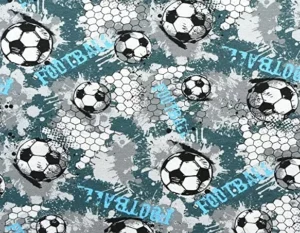 Fußball mit Netz grau