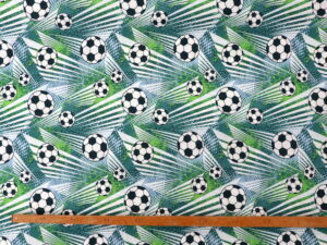 Fußball mit Streifen grau