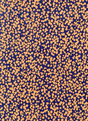 KOKKA - Dots orange on blue