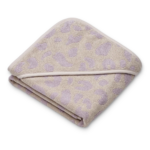 Liewood - Alba Yarn Dyed Hooded Baby Towel (Leo / Misty lilac)