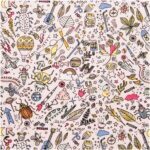 rico design - Rico Design Druckstoff Insekten puder-neon