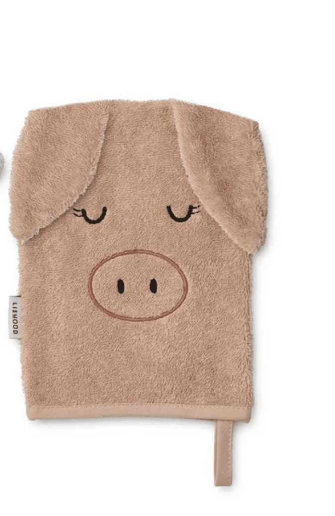 Liewood - Sylvester Farm Washcloth - Pale tuscany mix (Schwein) Liewood - Sylvester Farm Washcloth - Pale tuscany mix (Schwein)