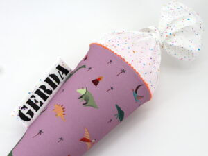 Schultüte "Rosa Dinos" mit Namen
