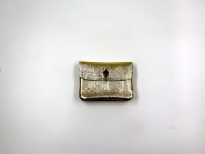 Kleines Portemonnaie "Metallic-Look" – Gold