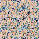 verhees textiles - JERSEY DIGITAL WILD FLOWERS - LIGHT SALMON verhees textiles - JERSEY DIGITAL WILD FLOWERS - LIGHT SALMON