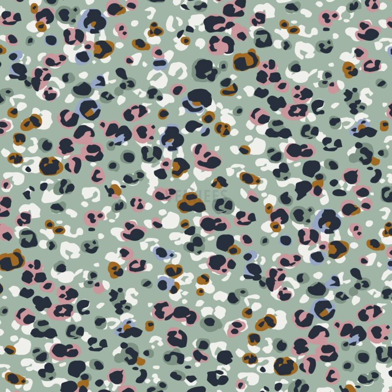 verhees textiles - MODAL COTTON JERSEY ANIMAL SKIN - TEAL verhees textiles - MODAL COTTON JERSEY ANIMAL SKIN - TEAL