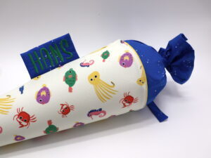 Schultüte "Fische" mit Namen