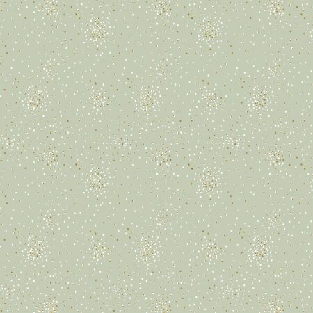 Cotton&Steel Fabrics - Clusters - Iced Mint Metallic Cotton&Steel Fabrics - Clusters - Iced Mint Metallic