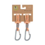 Lässig - Kinderwagenhaken 2er Set - Karabiner (Beige Orange) Lässig - Kinderwagenhaken 2er Set - Karabiner (Beige Orange)