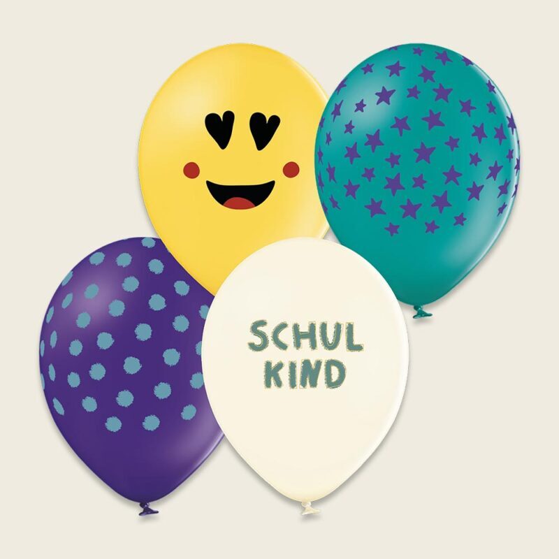 Ava&Yves - Ballons Schulkind aus 100% Naturkautschuk – Serie Sunny and Friends Ava&Yves - Ballons Schulkind aus 100% Naturkautschuk – Serie Sunny and Friends