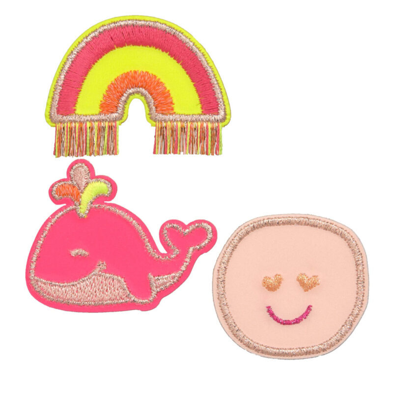 Lässig - Textil-Sticker (3 Stk) Wal Pink Lässig - Textil-Sticker (3 Stk) Wal Pink