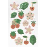 rico design - PAPER POETRY 3D-STICKER ERDBEEREN & KIRSCHEN 14 STÜCK