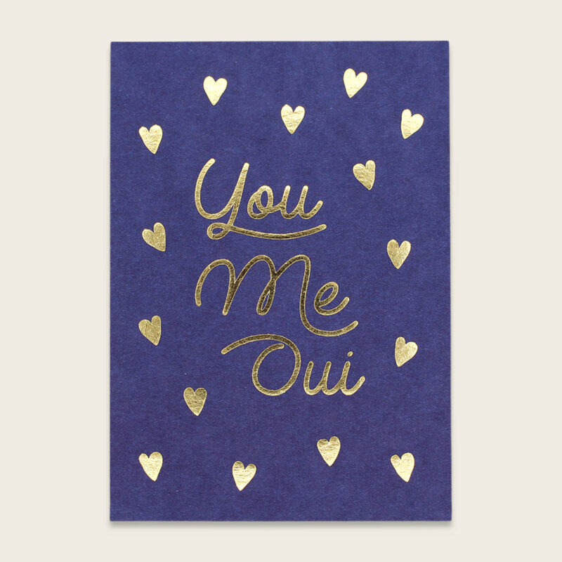 Ava&Yves - Postkarte mit Goldeffekten – You Me Oui Ava&Yves - Postkarte mit Goldeffekten – You Me Oui
