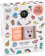 Nailmatic - Nailmatic Kids Crac - Kindernagellack Set (2) + Nail Art Nagelsticker Sticker